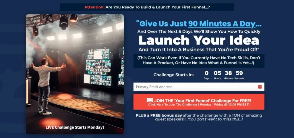 ClickFunnels Your First Funnel Challenge