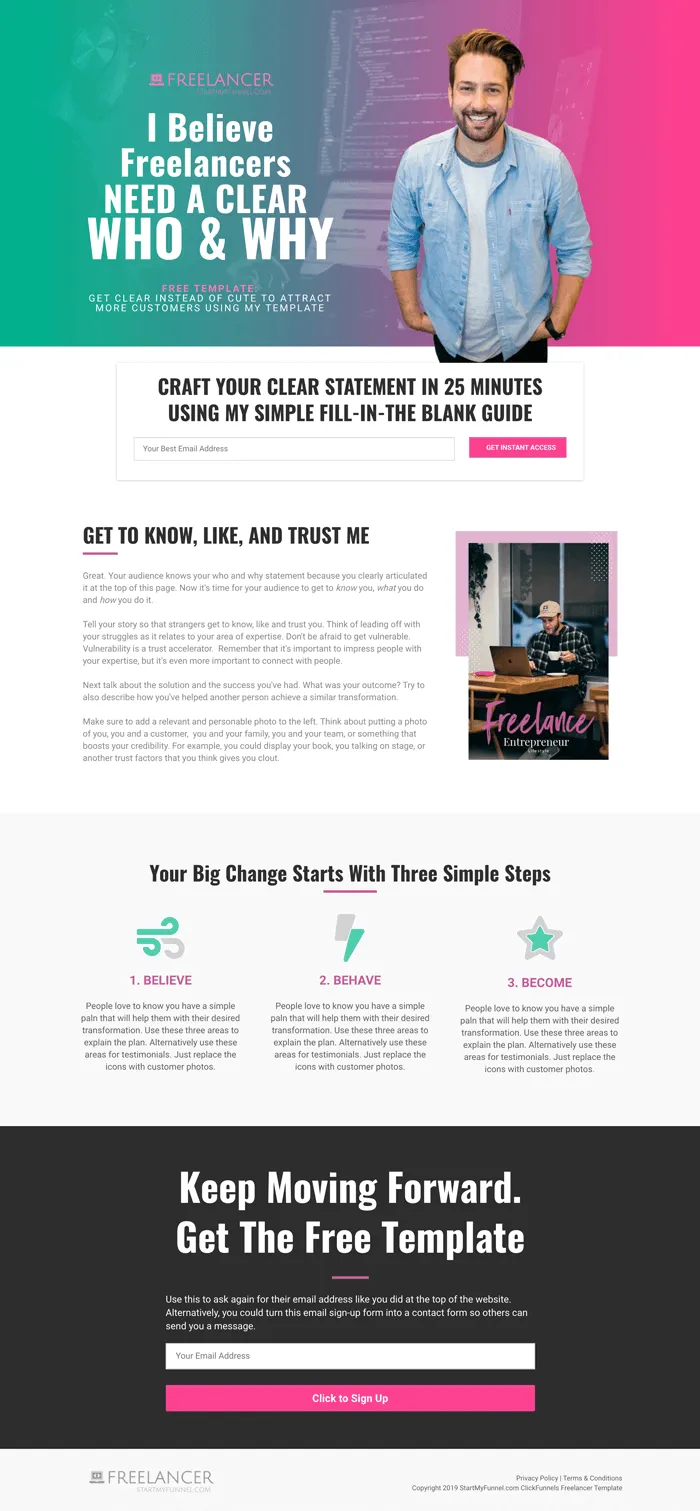ClickFunnels freelancer template