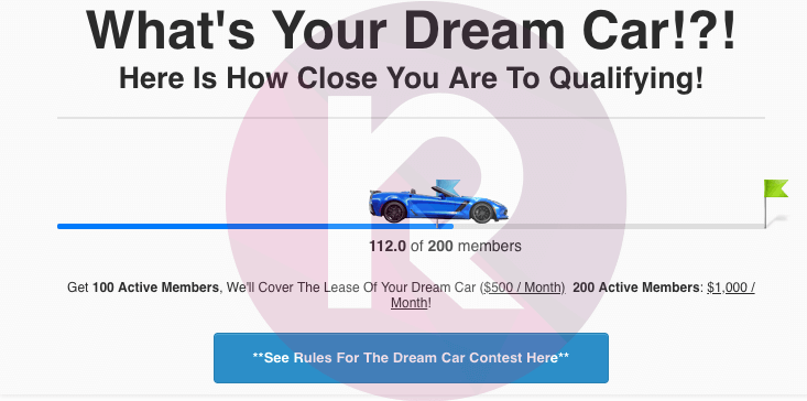 clickfunnels dream car winner screenshot proof