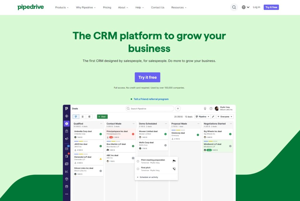 Sales CRM Pipeline Management Software Pipedrive 1