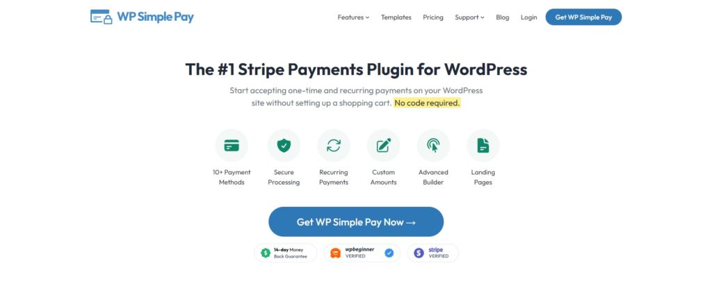Stripe Payments Plugin for WordPress WP Simple Pay